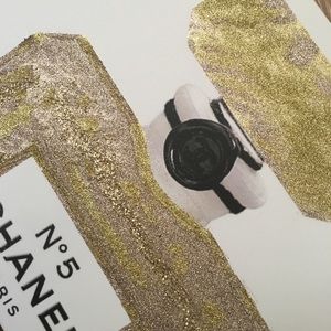 Chanel glitter art